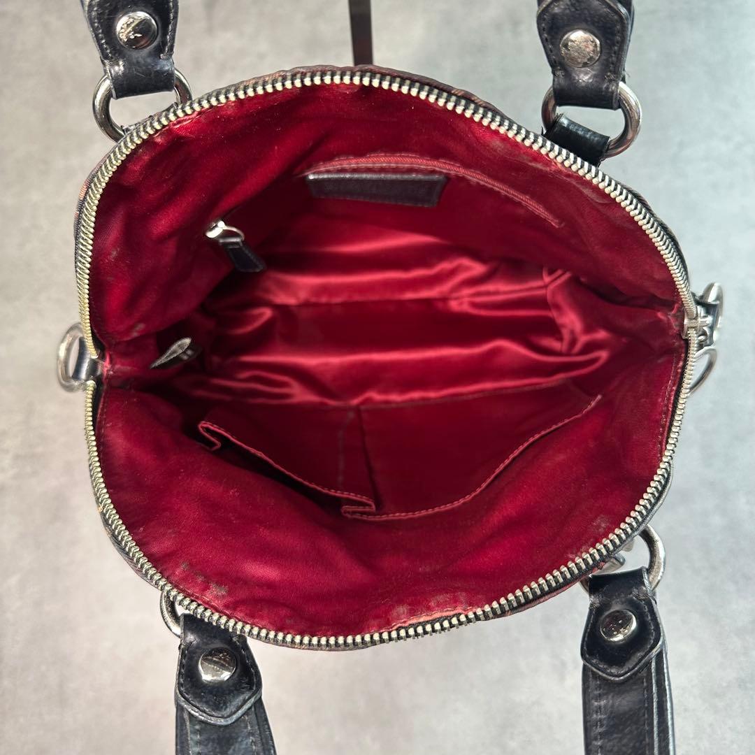 バッグ Y2K COACH Poppy Signature Check Handbag