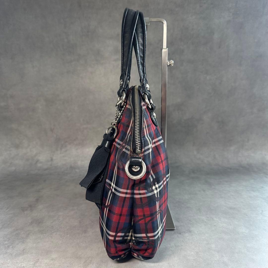 バッグ Y2K COACH Poppy Signature Check Handbag