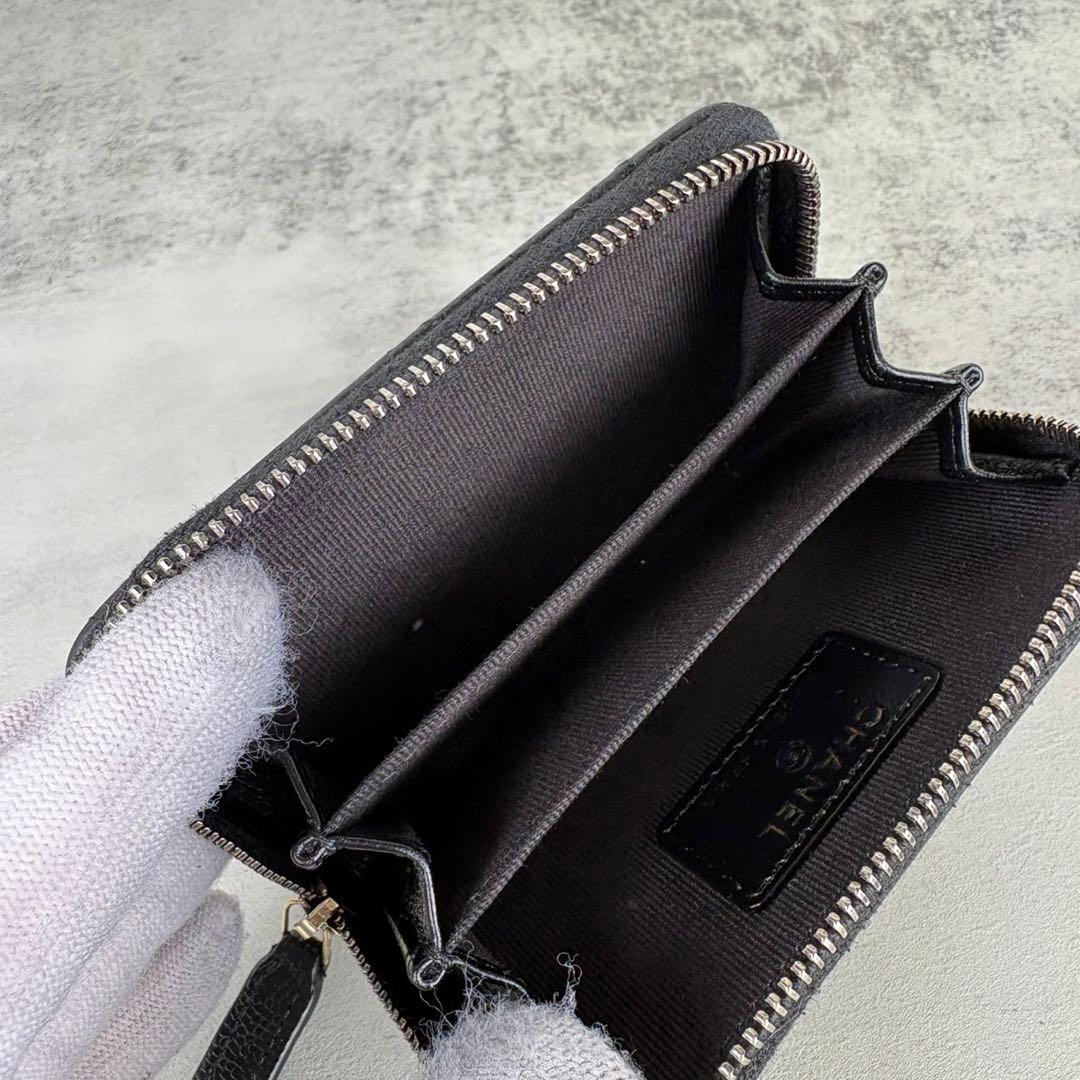 CHANEL マトラッセ　キャビアスキン　ケース　カードケース