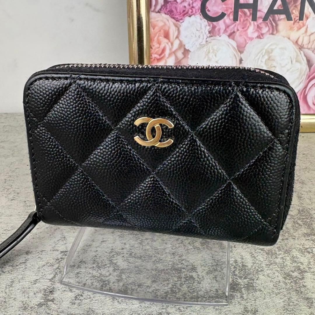 CHANEL マトラッセ　キャビアスキン　ケース　カードケース