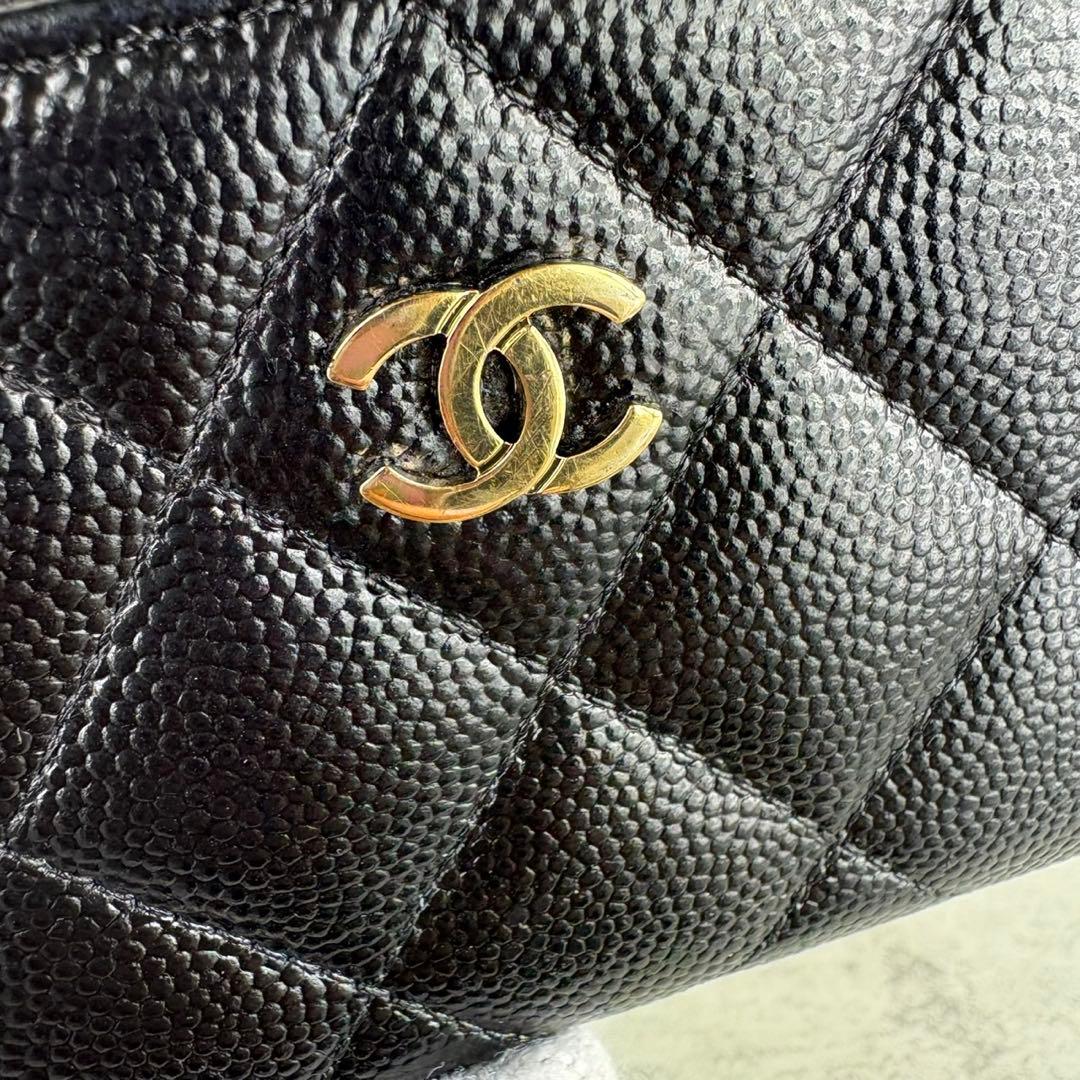 CHANEL マトラッセ　キャビアスキン　ケース　カードケース