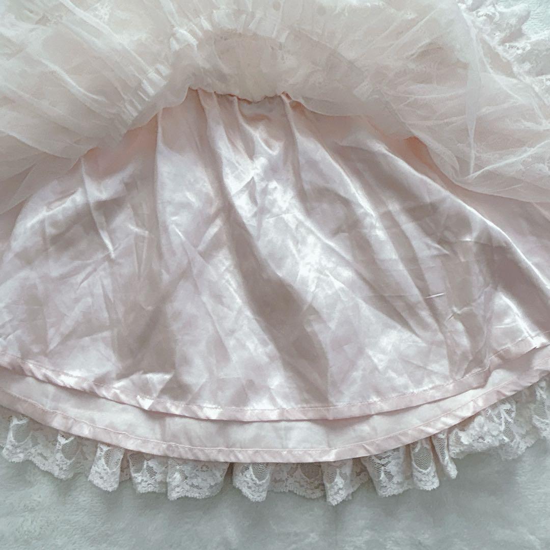 リズリサ　編み上げ　チュール　ドット　スカート　ミニスカート　平成　y2k