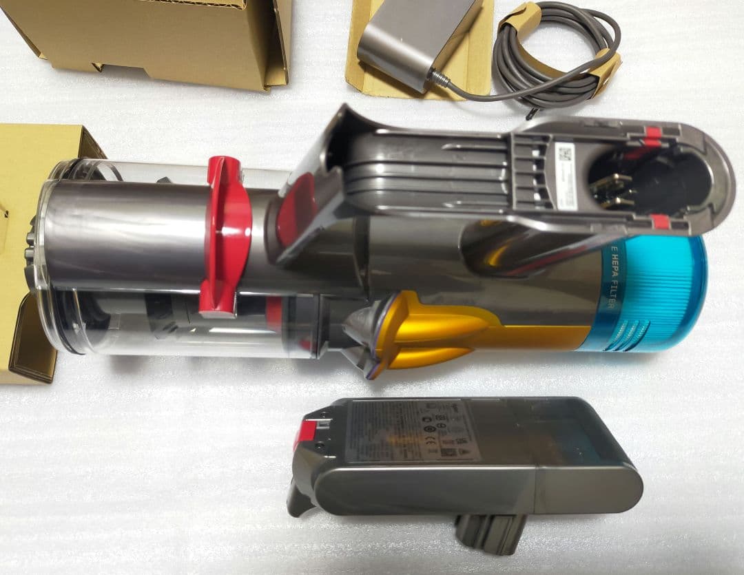 ダイソン V12 detect slim（SV30）分解洗浄 HEPA 電源付