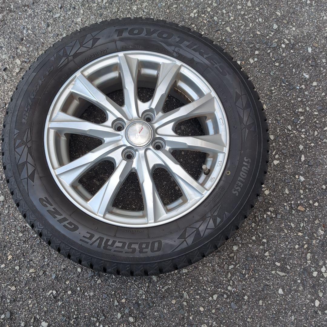 たろうた185/65/15TOYOOBSERVEGIZ2スタッド2022年