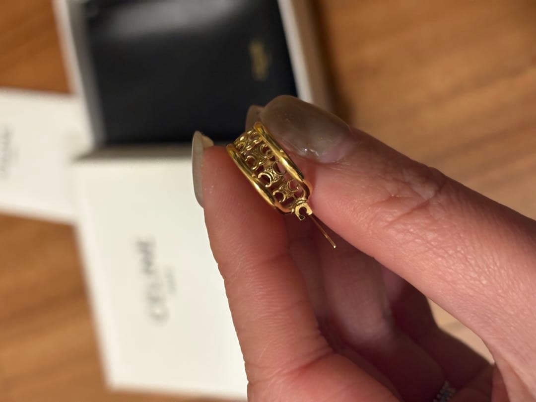 CELINE セリーヌ　ピアス　トリオンフ　マルチフープ　片耳用