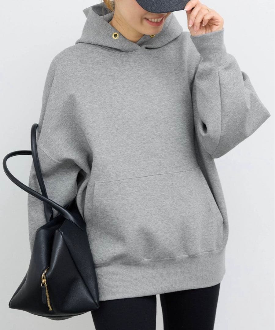 AP STUDIO EVERYDAY I LIKE オーバーサイズフーディ 灰