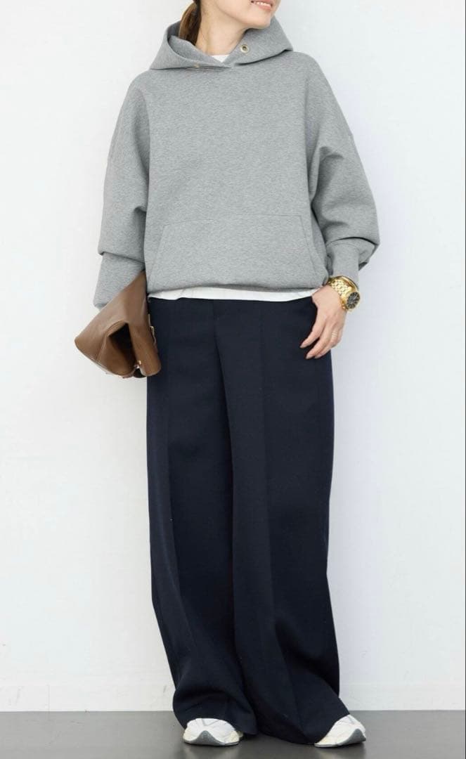 AP STUDIO EVERYDAY I LIKE オーバーサイズフーディ 灰