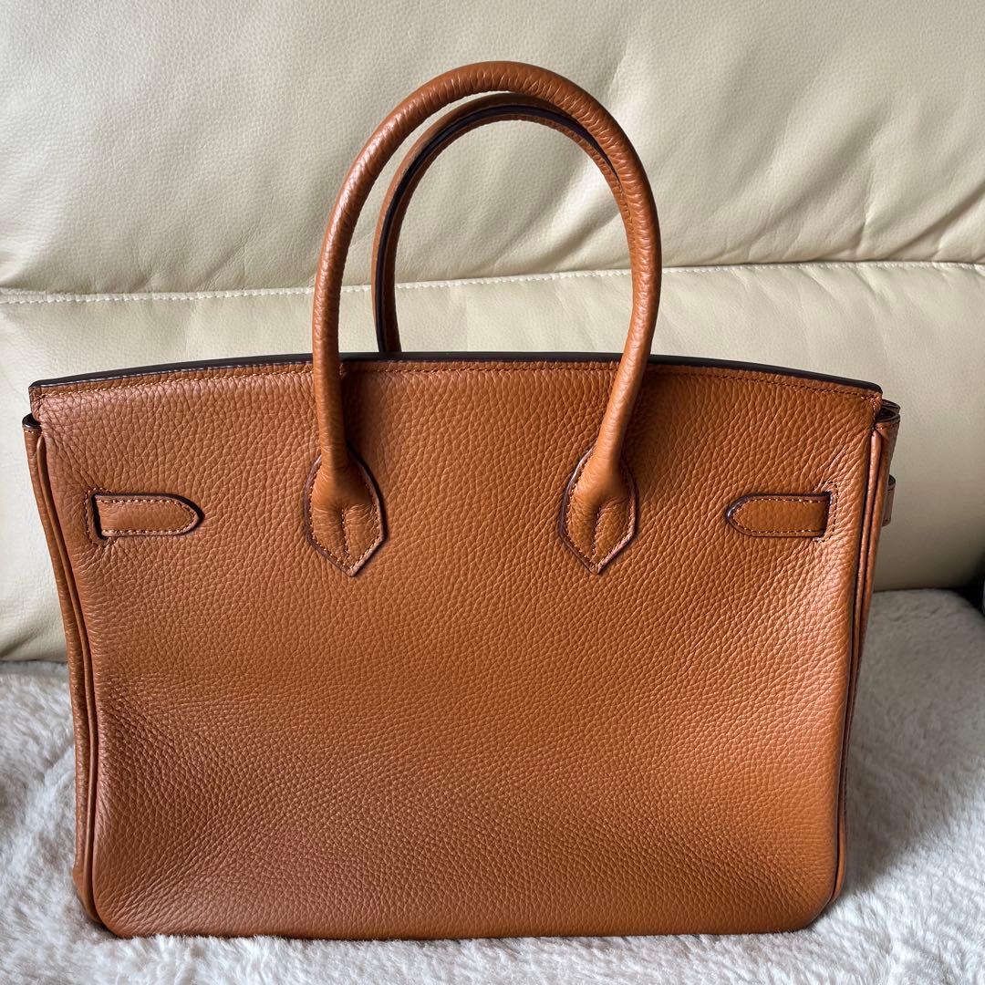 ハンドバッグ　キャメル