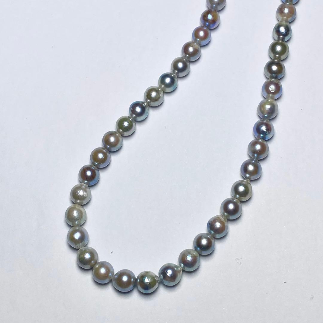 D2206 あこや真珠ナチュラルグレー7.5-8.0mm