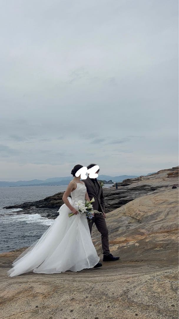 前撮り　ウェディングドレス