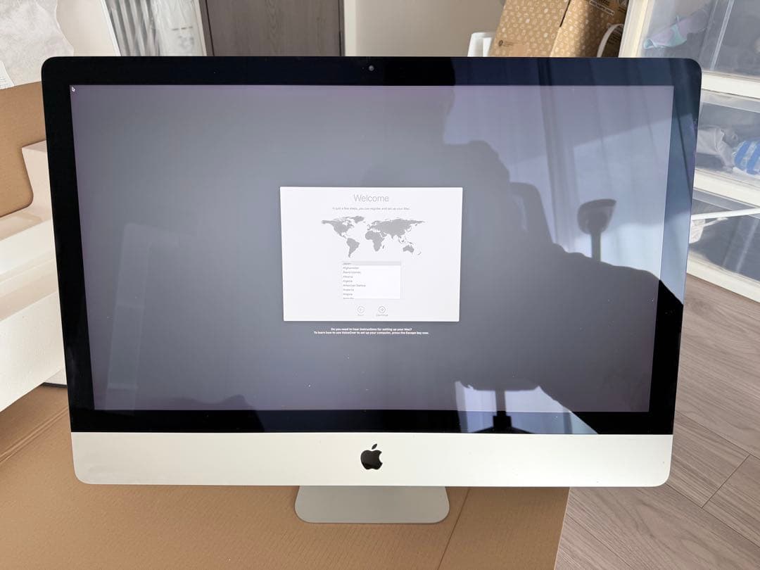 iMac (Retina 5K, 27-inch, 2019)初期化済み