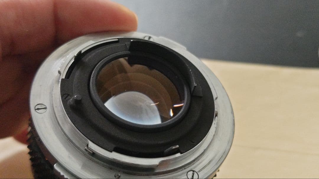 オリンパス OM-1プリズム、露出計OK 希少M-System銘50/1.8付き