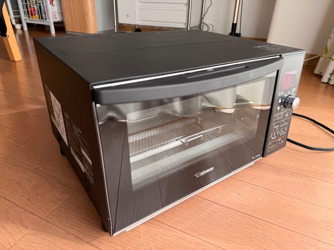 オーブントースター　象印　ブラック トースター メッシュトレイ付きET-GP30