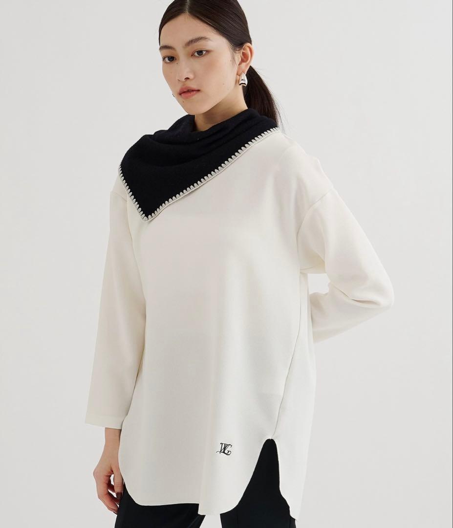 ウィムガゼット whim gazette 刺繍ジョーゼットプルオーバー