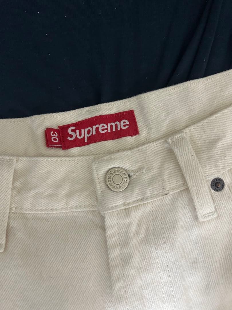 パンツ Supreme baggy jean natural size30