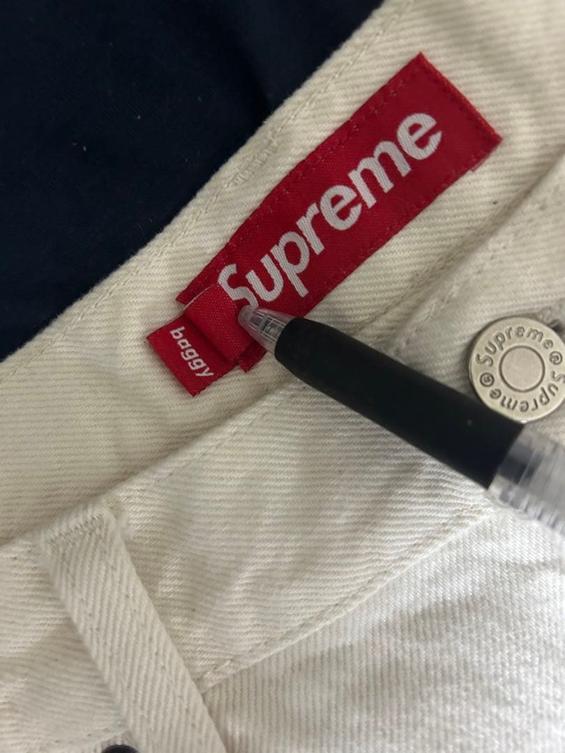パンツ Supreme baggy jean natural size30