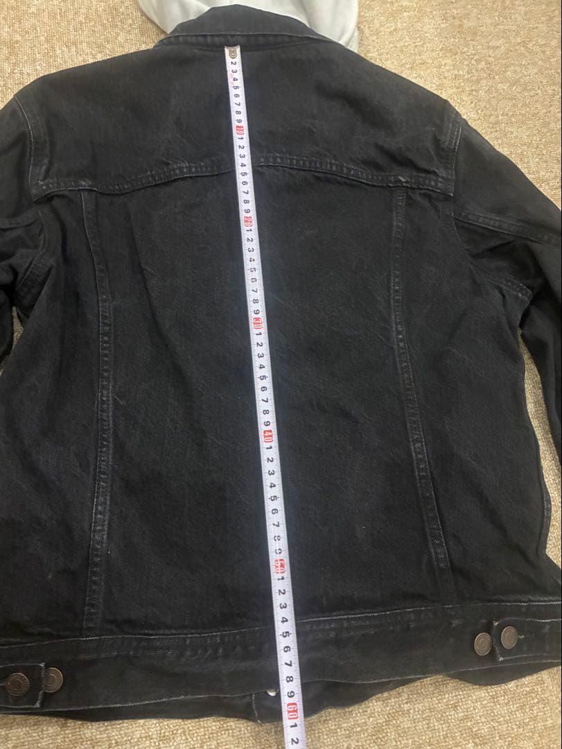 LEVIS × SUPREME フード付きブラックデニムジャケット