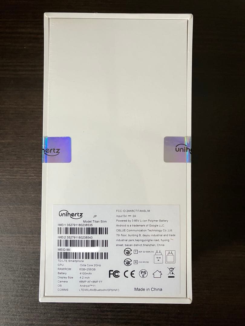 [新品]Unihertz Titan Slim ブラックQWERTYキーボード