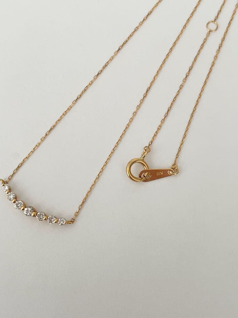 k18ダイヤモンド　ネックレス