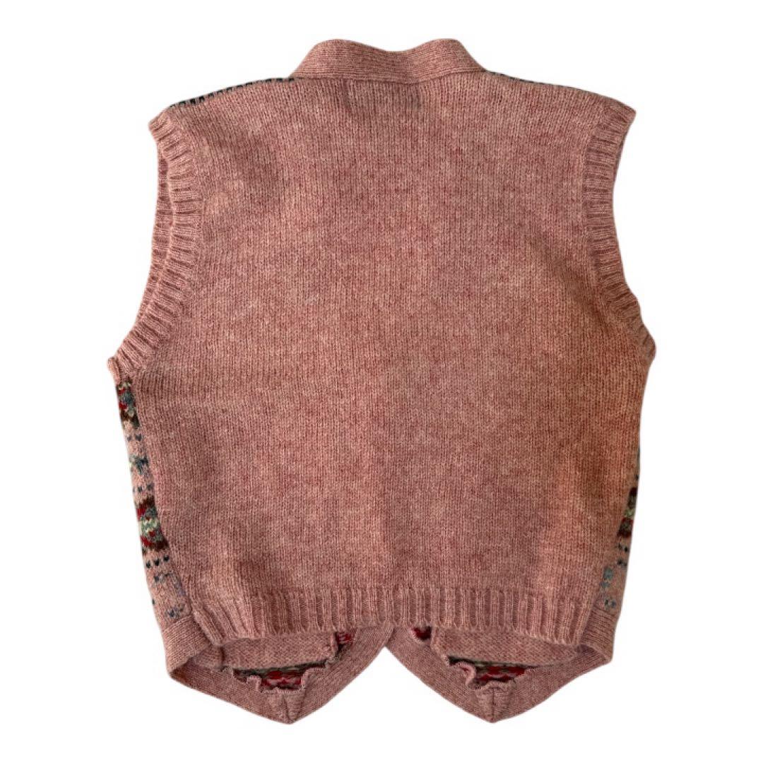 D16 Ralph Lauren ノルディック柄ニットベスト M