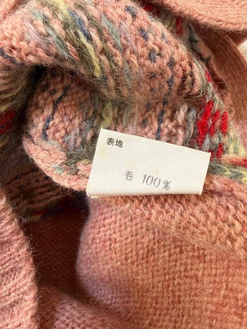 D16 Ralph Lauren ノルディック柄ニットベスト M