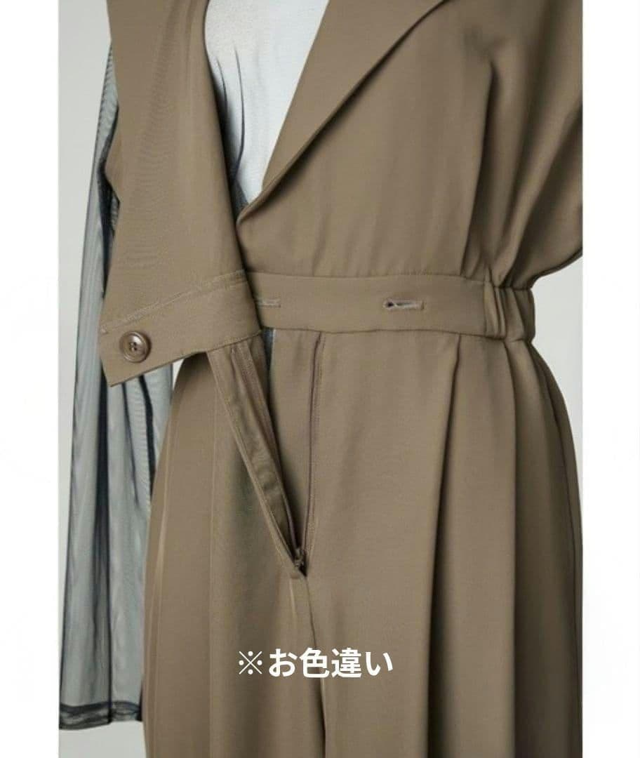 美品 niana ニアナ スタンドアウトカラーオールインパンツ パンツドレスL