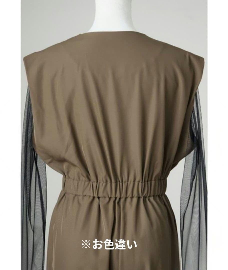 美品 niana ニアナ スタンドアウトカラーオールインパンツ パンツドレスL