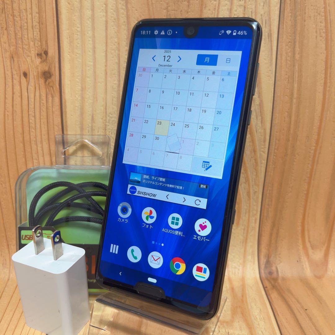 美品 SIMフリー 本体 AQUOS R3 SH-04L 128 GB 053
