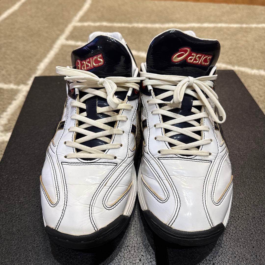 アシックス ゴールドステージトレーニングシューズ ホワイト/ネイビー/レッド