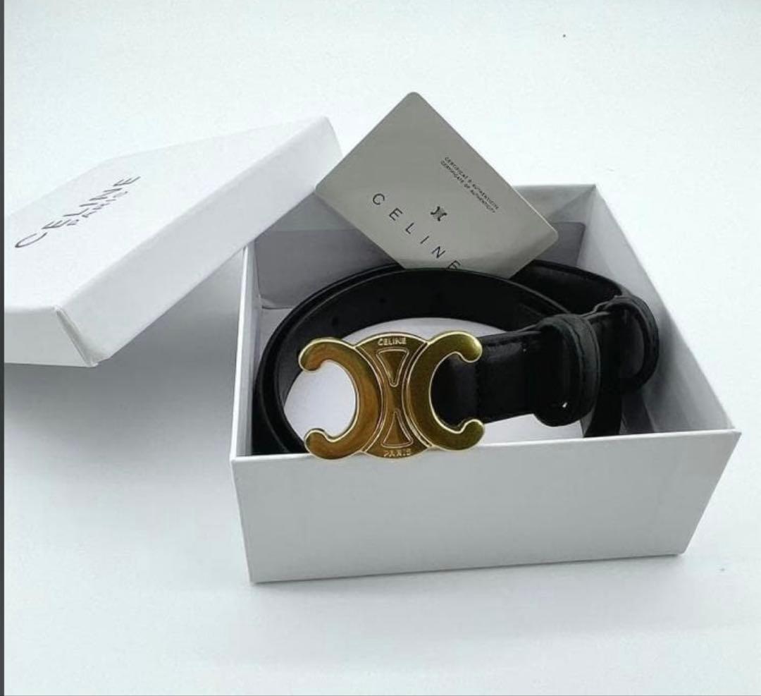【美品/箱付き】 CELINEベルトトリオンフ！80