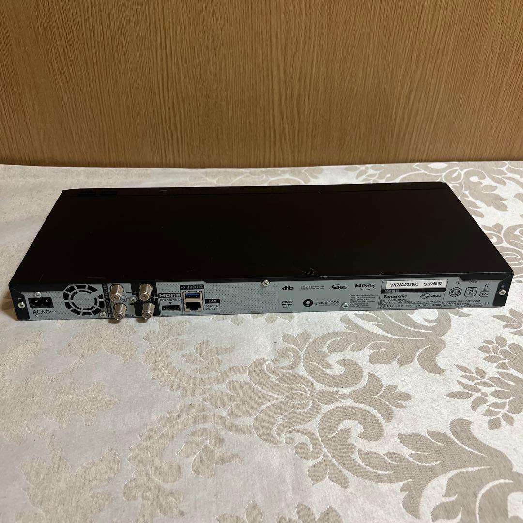 パナソニック DIGA ブルーレイレコーダー 2TB DMR-2W201