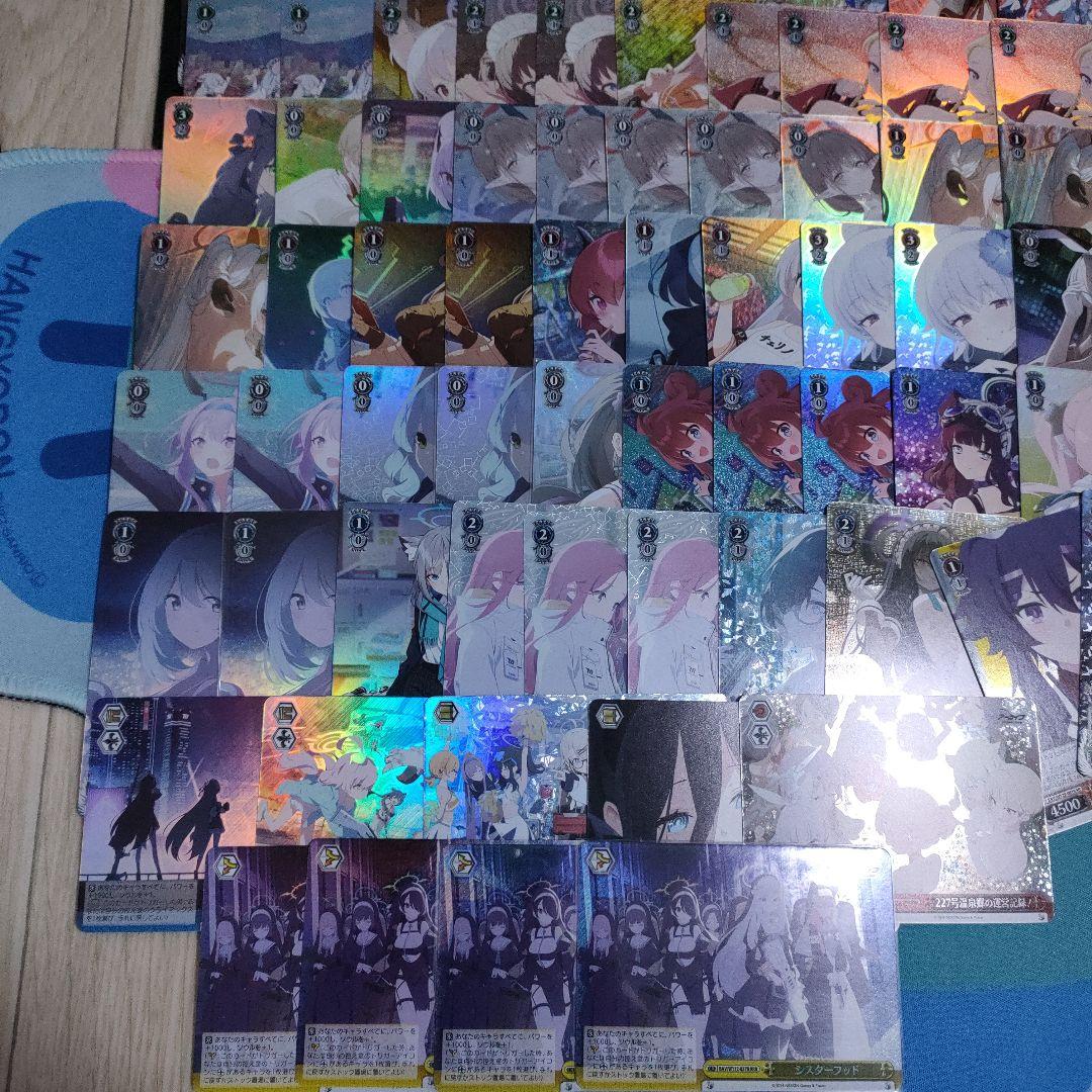 ヴァイスシュヴァルツ　ブルアカ　SR RRRメモロビ　カード110枚まとめ売り