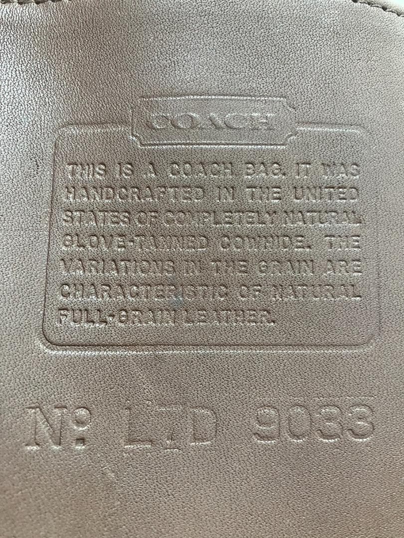 美品　COACH　コーチ　ショルダーバッグ　エルゴ　9033　ヴィンテージ