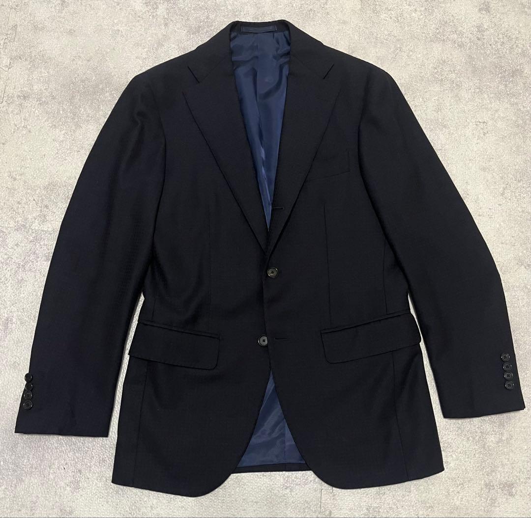 sora@断捨離中ビームス 最高級 ブリッラ メンズスーツ ダークネイビー