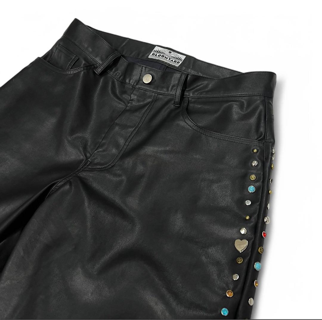 BLOOM YARD / MULTI STUDS V LEATHER 完売商品