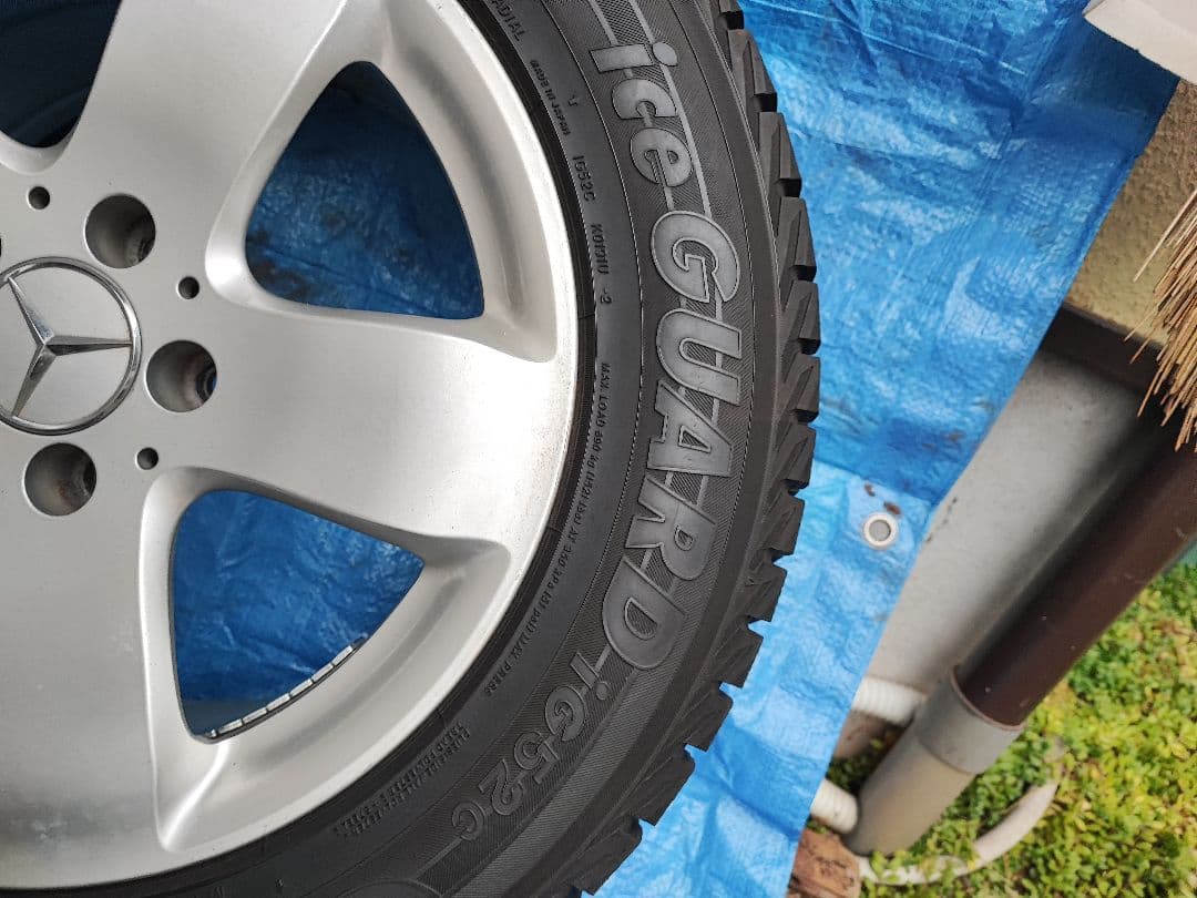 スタッドレスタイヤ　225/55R16　ベンツ純正　ホイールセット