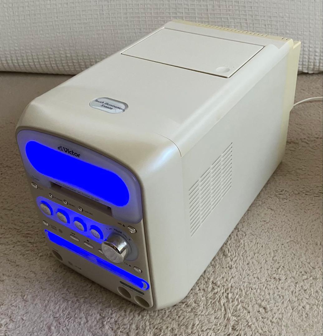 ビクター Victor JVC ミニコンポ UXQX1-W　MD/CD/カセット