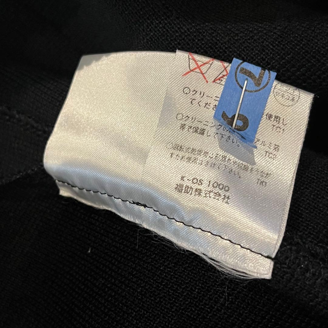 YVES SAINTLAURENT イヴサンローラン極美品　ニット紺ブレ金ボタン