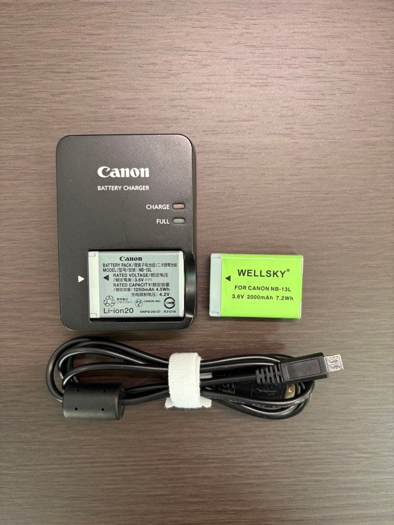 【お得セット】Canon G9X MarkII ケース、充電器、バッテリー等付属