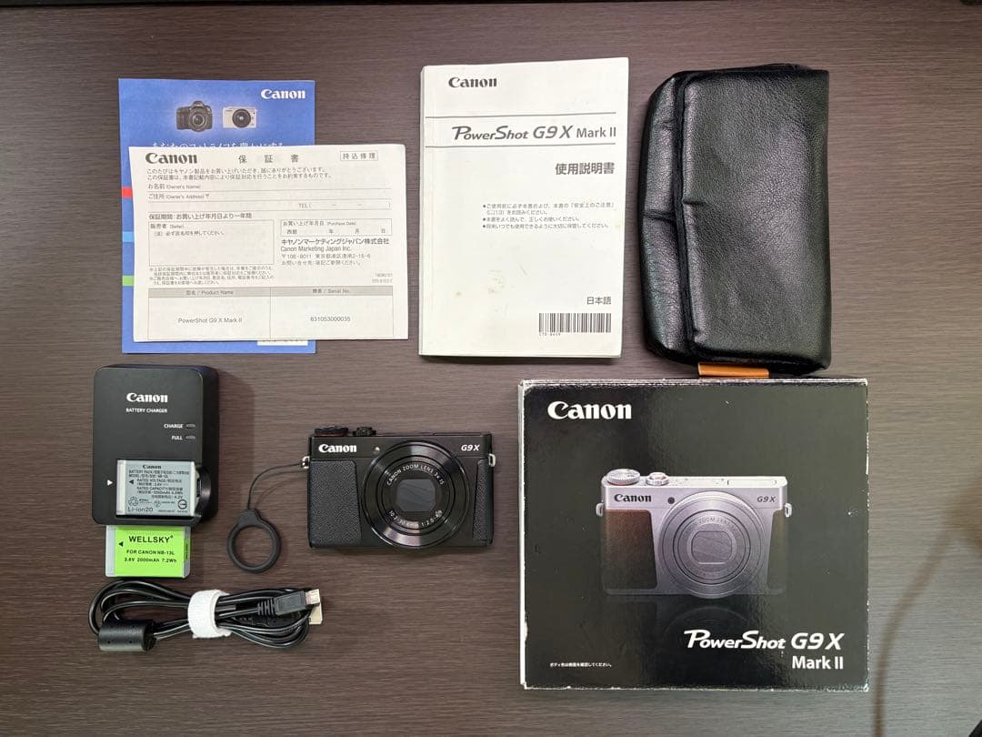 【お得セット】Canon G9X MarkII ケース、充電器、バッテリー等付属