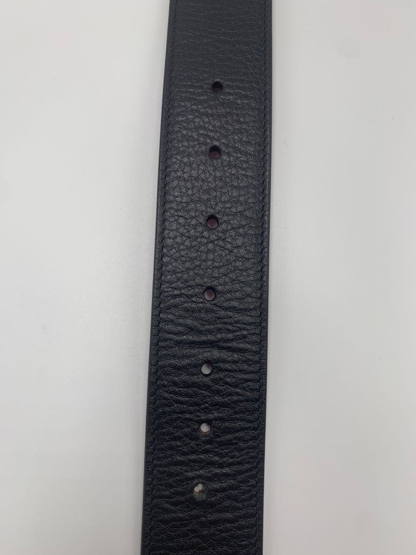 グッチ GUCCI インターロッキングG リバーシブルベルト　カーフ　赤 P55