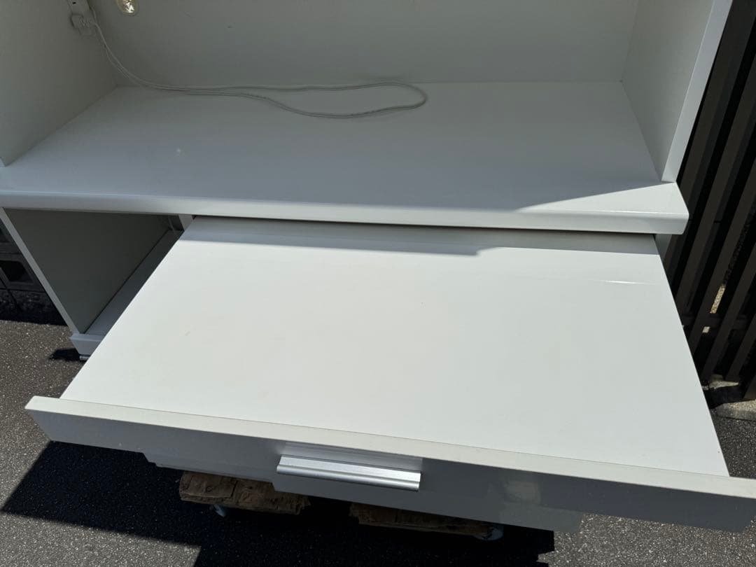 奈良発 120ハイタイプ 松田家具 / 大川 キッチン レンジボード 食器棚