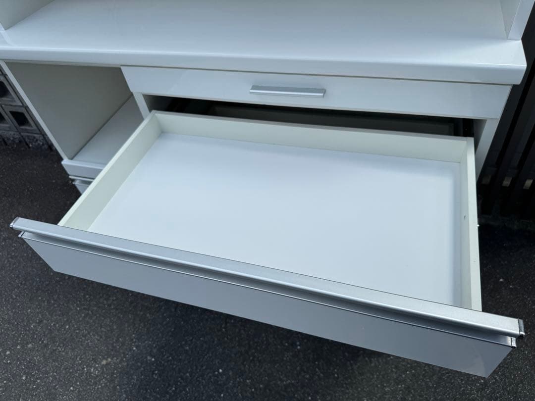 奈良発 120ハイタイプ 松田家具 / 大川 キッチン レンジボード 食器棚