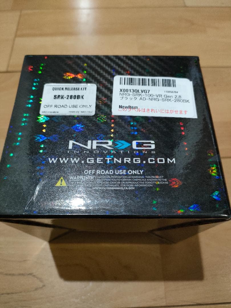 NRG ステアリングホイール クイックリリース Gen 2.8 ブラック