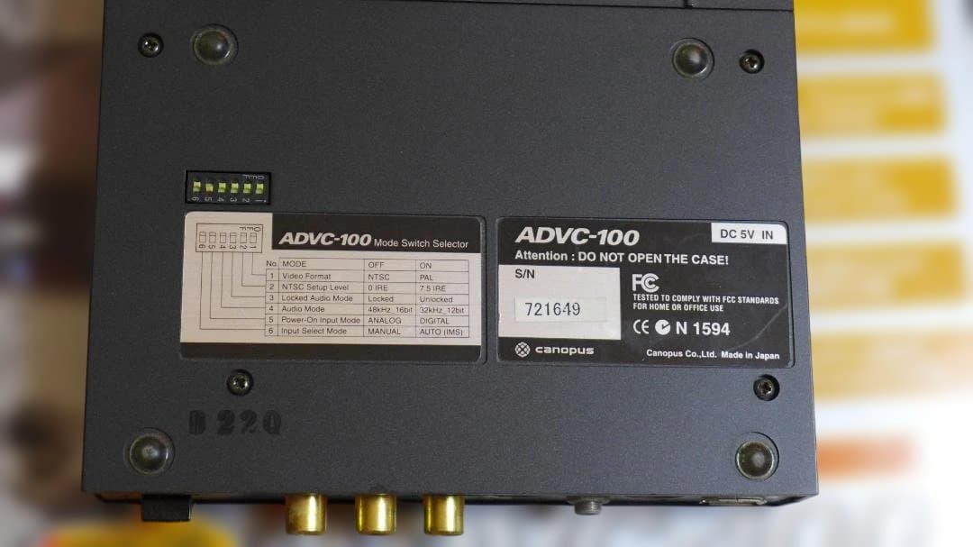 ★Canopus　カノープス　ADVC-100　アナログ映像デジタル変換器★