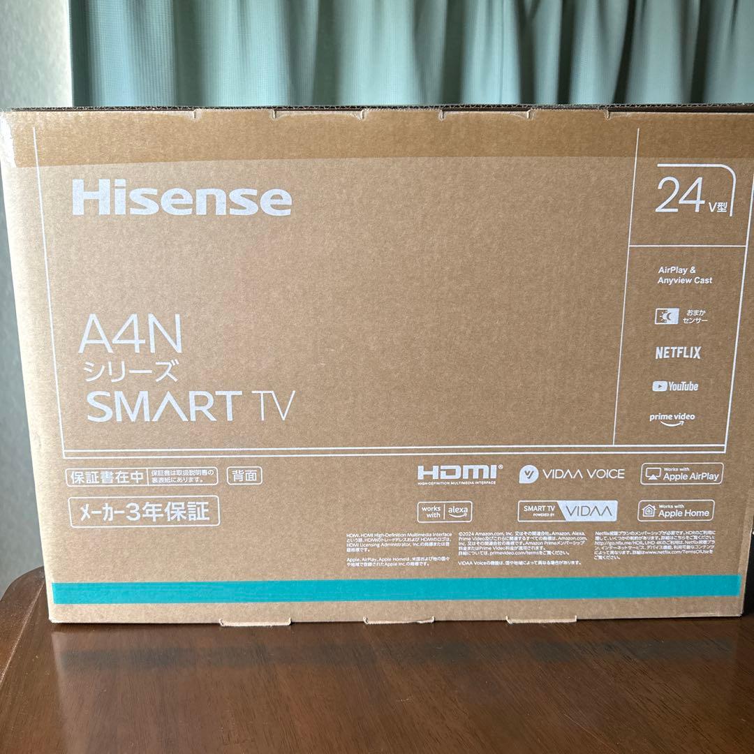 ハイセンスA4N 24インチ スマートテレビ　新品