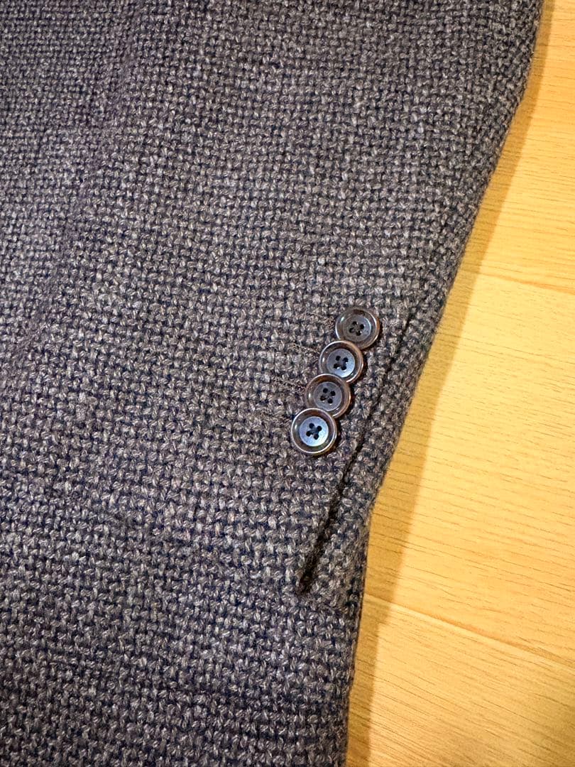 未使用に近い　ビームスF ウールツイード　ジャケット　ブラウン　44r