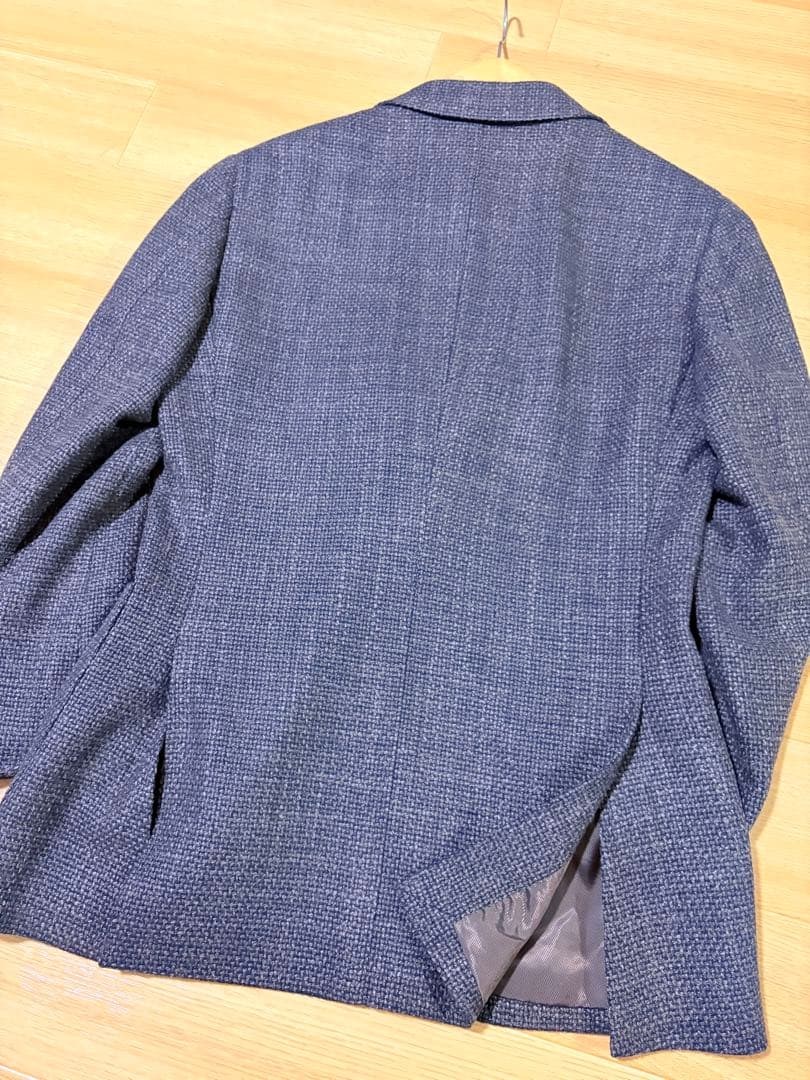 未使用に近い　ビームスF ウールツイード　ジャケット　ブラウン　44r