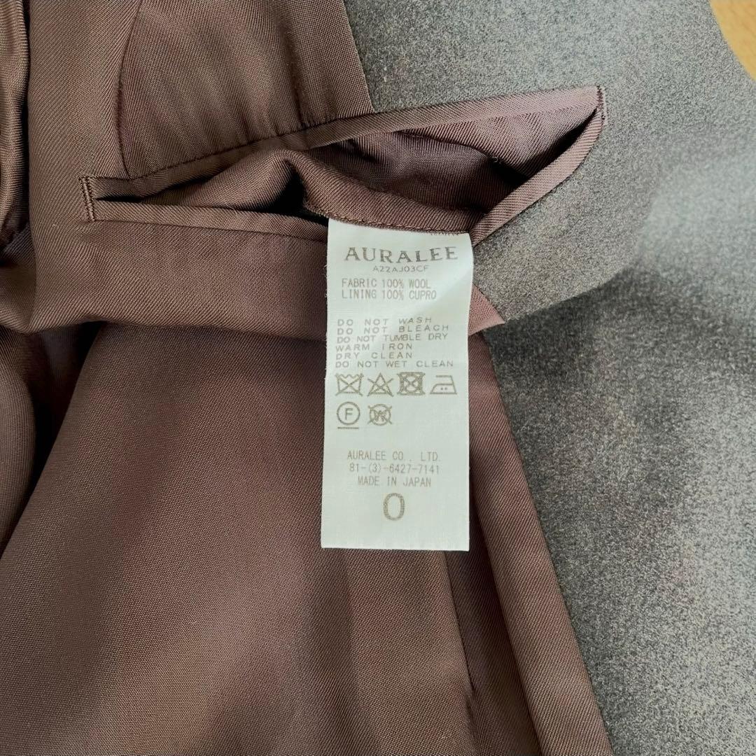 ジャケット・アウター AURALEE WOOL FULLING FLANNEL JACKET 0