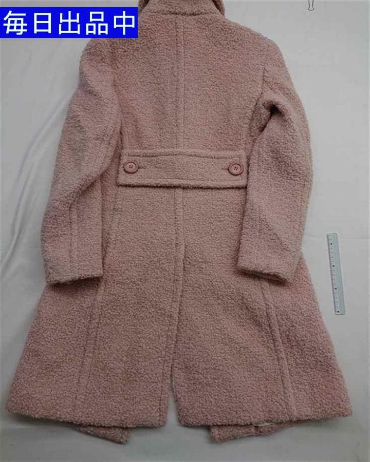♡ミュウミュウ ブークレウールコート ピンク系 サイズ40 レディース